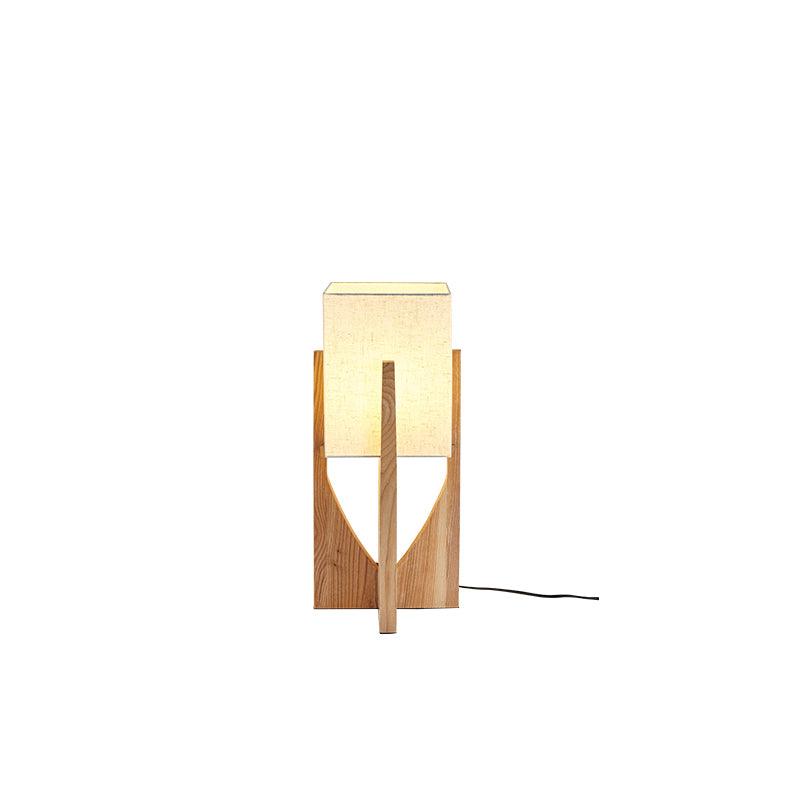 Syleia lámpara de pie de madera moderna