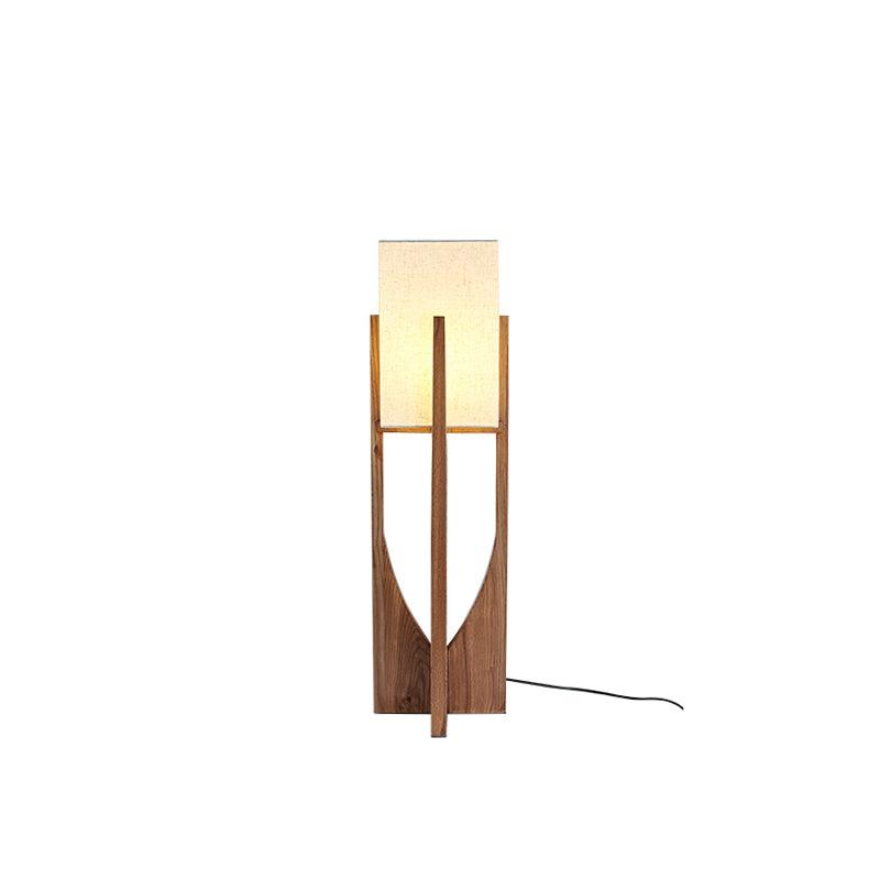 Syleia lámpara de pie de madera moderna