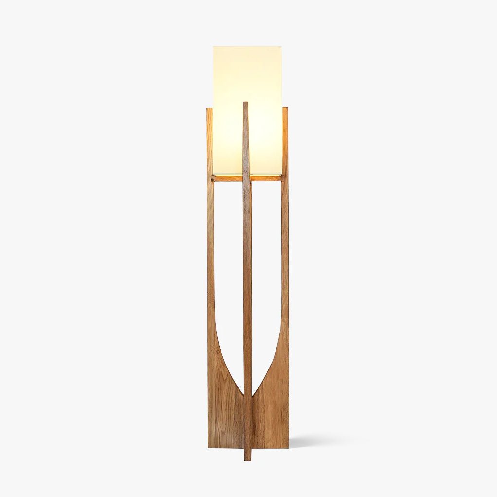 Syleia lámpara de pie de madera moderna