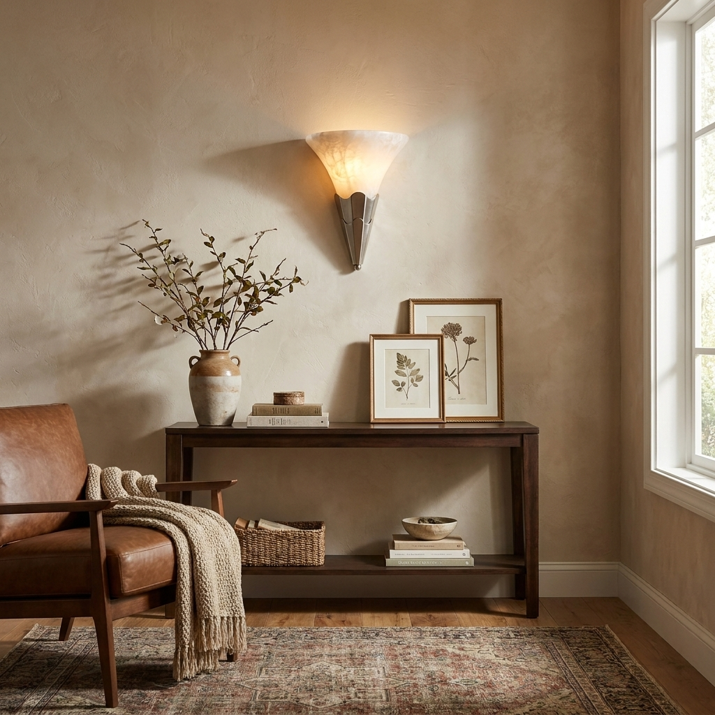 Lintonwick Aplique de pared de alabastro