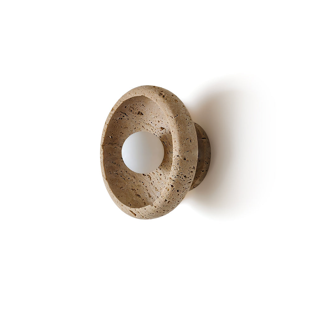 Neptune aplique de pared travertino Forma anillo
