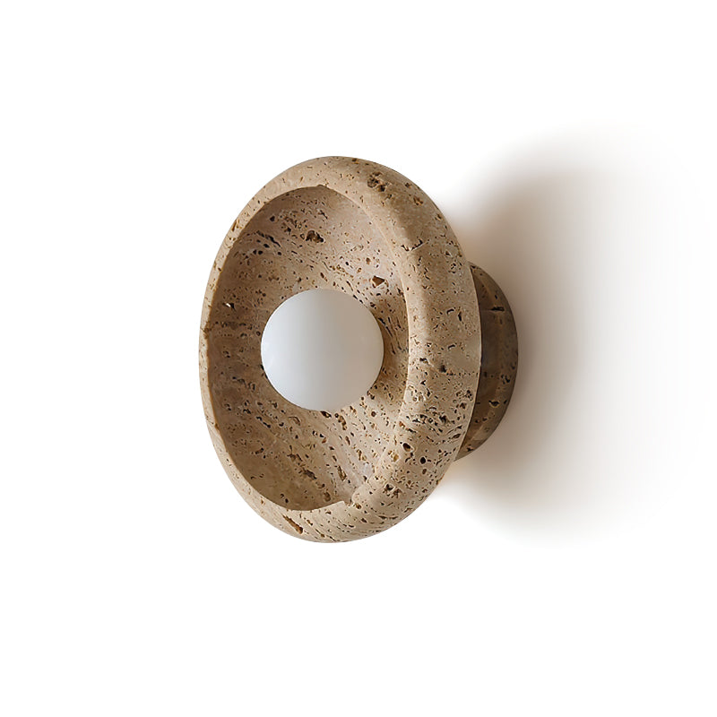 Neptune aplique de pared travertino Forma anillo