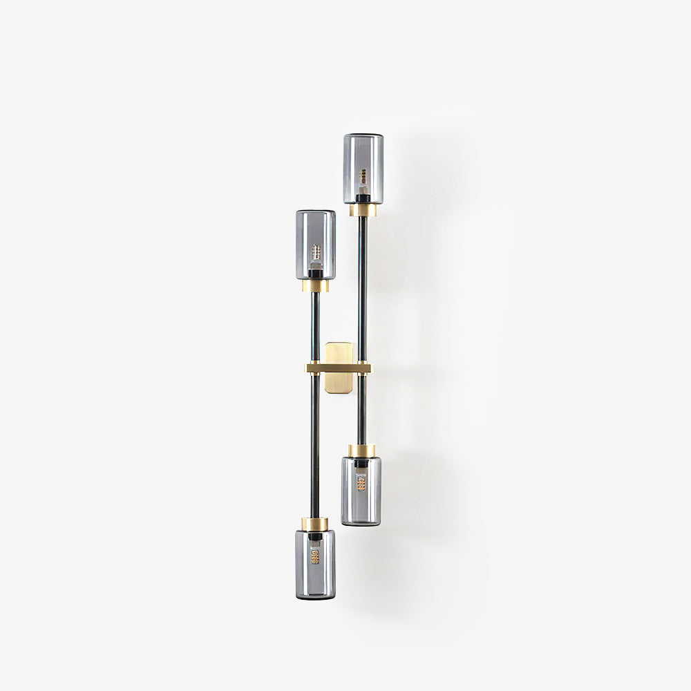 Tekas aplique de pared cilindro vidrio lineal