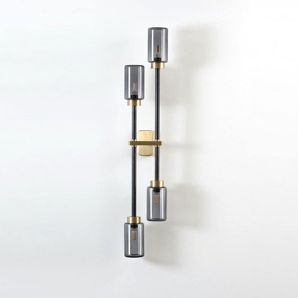 Tekas aplique de pared cilindro vidrio lineal