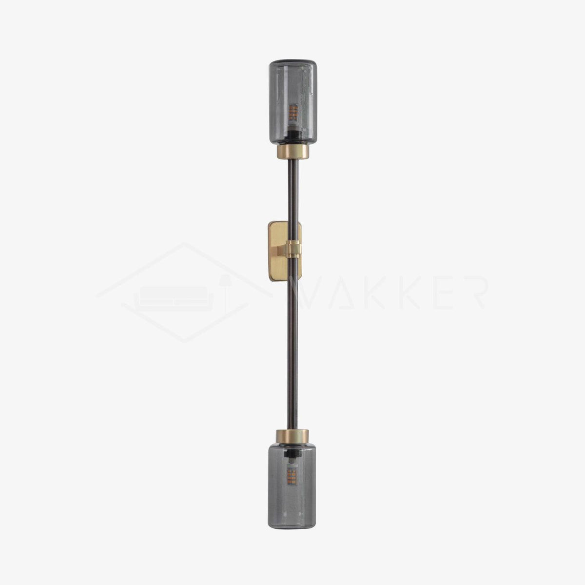 Tekas aplique de pared cilindro vidrio lineal