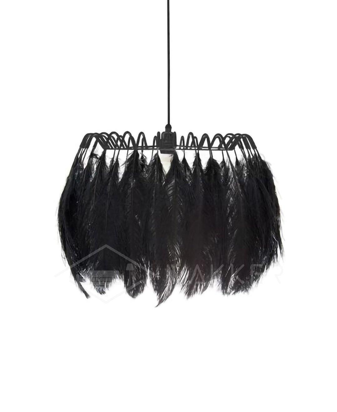 Imarisra lámpara colgante Postmodern de lujo con plumas