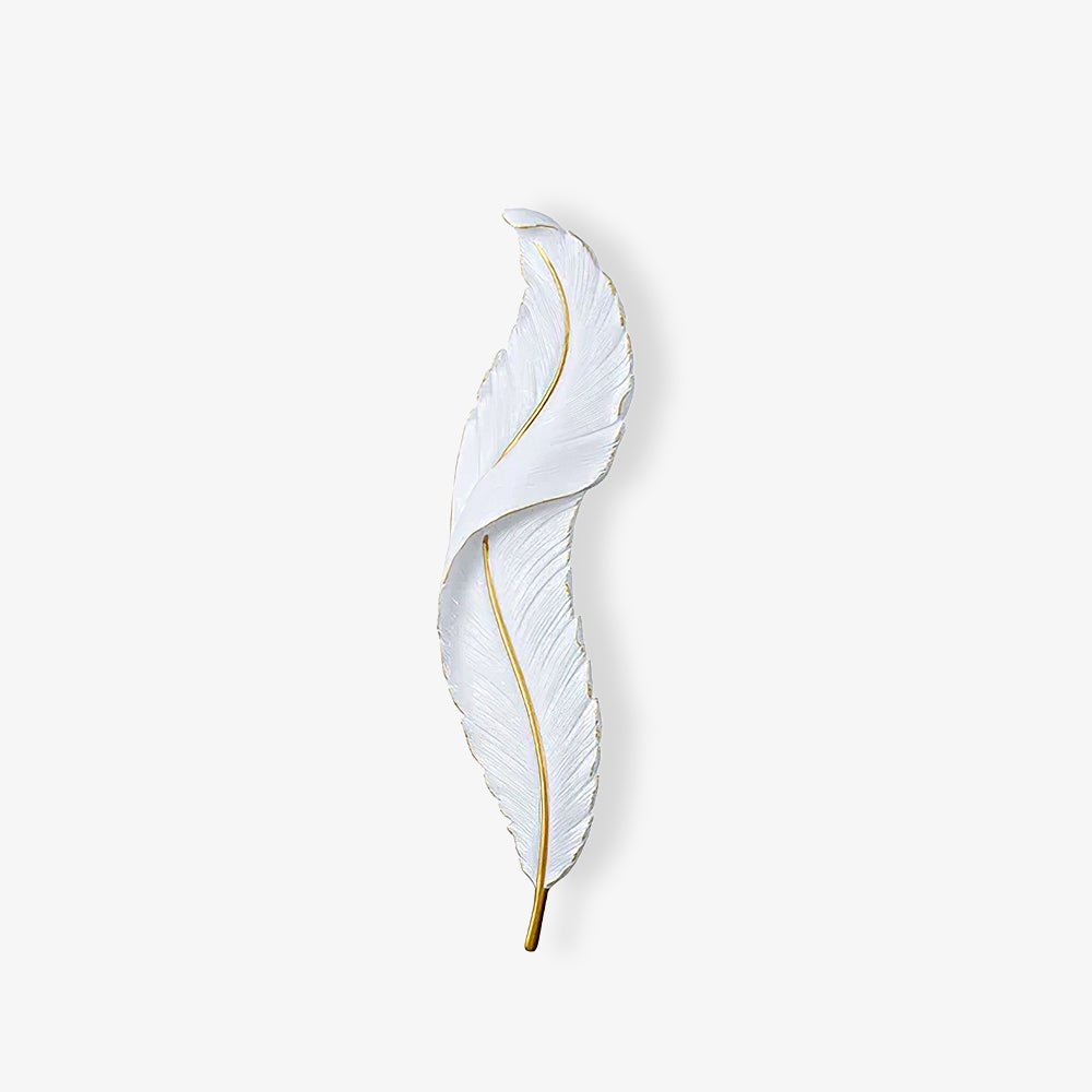 Arvess aplique de pared individual de resina Creatividad Pluma