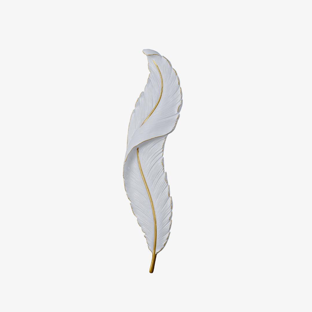 Arvess aplique de pared individual de resina Creatividad Pluma