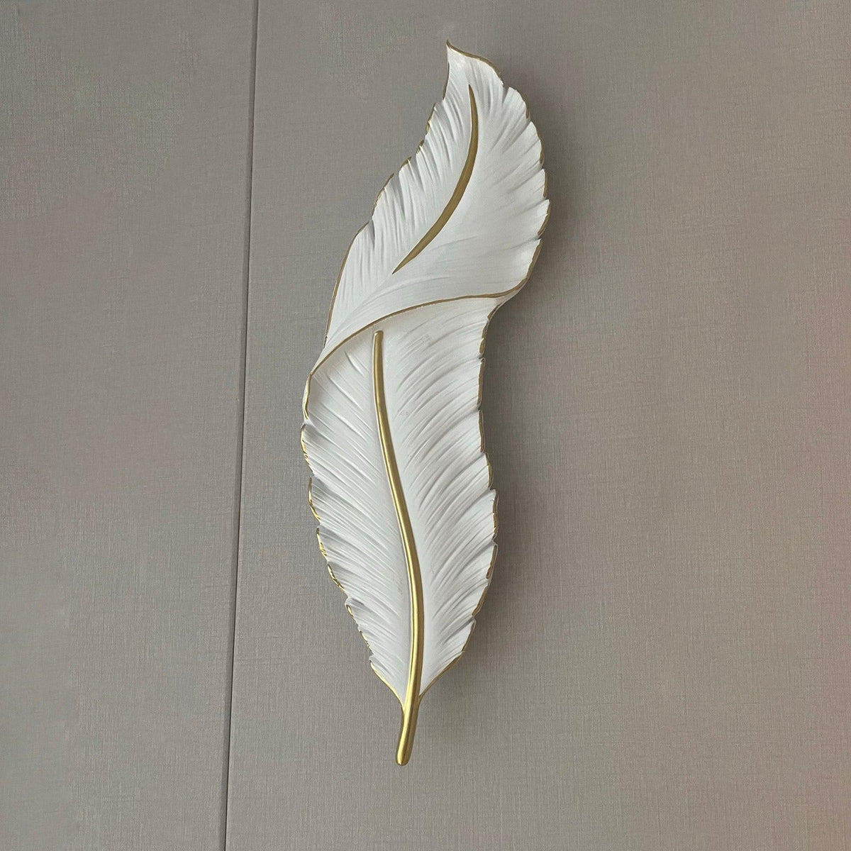 Arvess aplique de pared individual de resina Creatividad Pluma