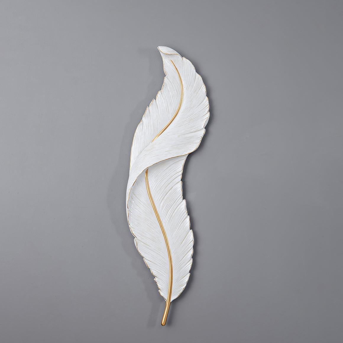Arvess aplique de pared individual de resina Creatividad Pluma