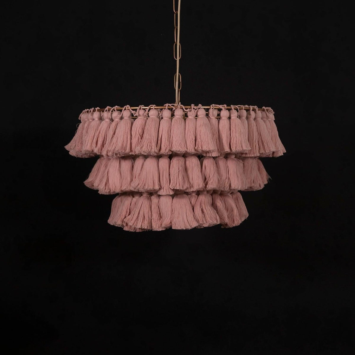 Lustra Chandelier Pink Bohemian Chic Lámpara de Araña Rosa Bohemia Chic