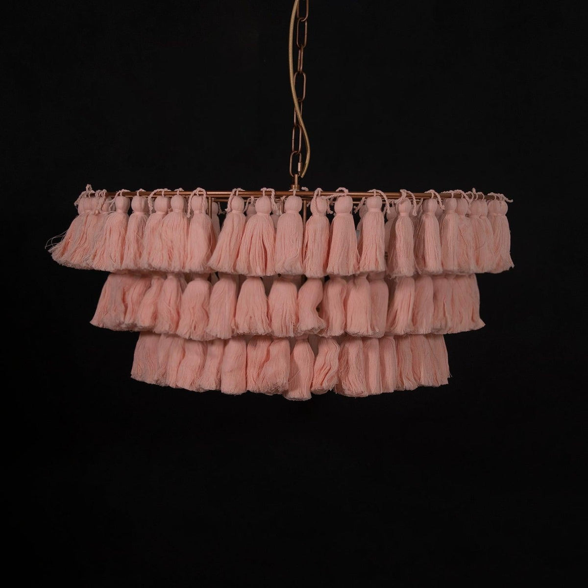 Lustra Chandelier Pink Bohemian Chic Lámpara de Araña Rosa Bohemia Chic
