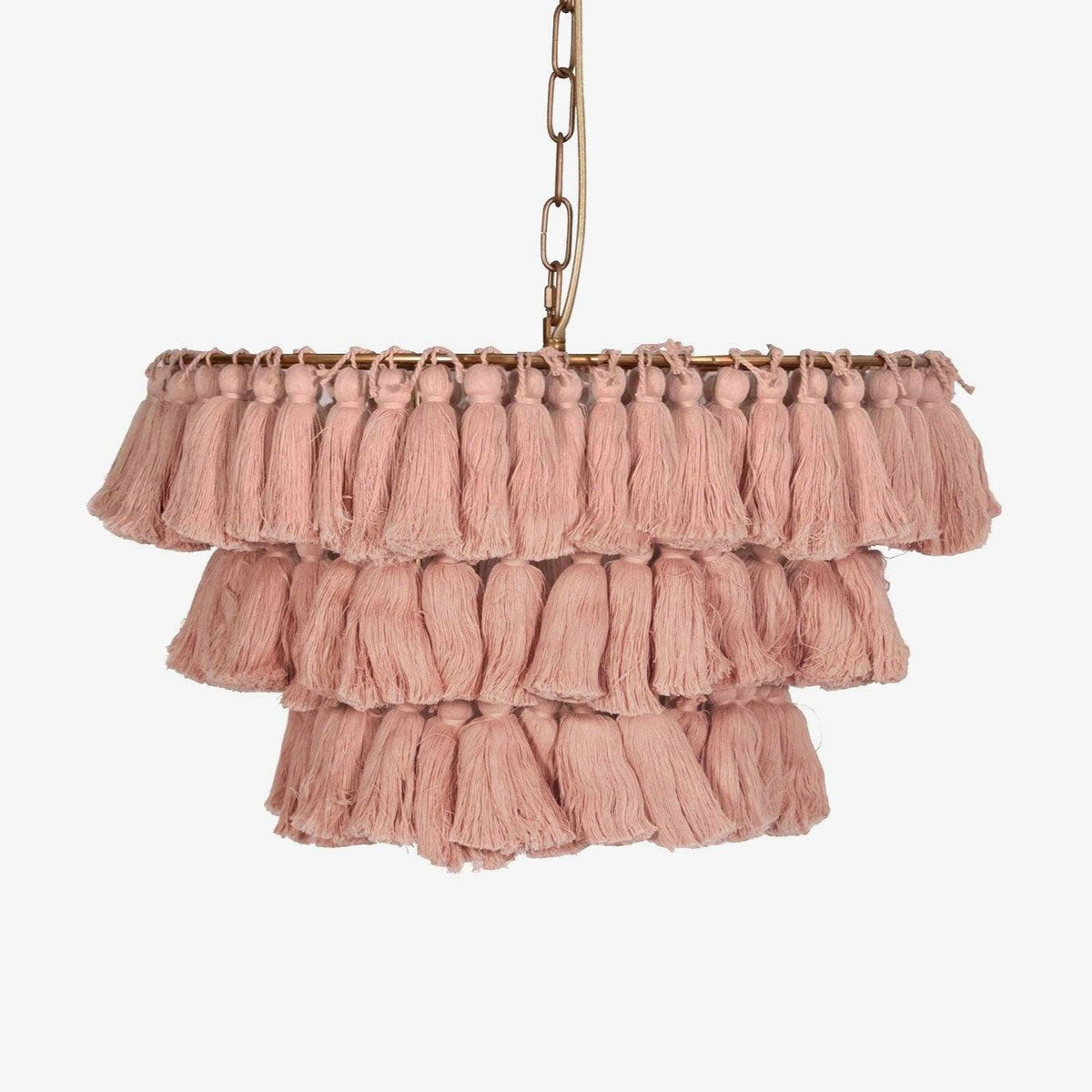 Lustra Chandelier Pink Bohemian Chic Lámpara de Araña Rosa Bohemia Chic