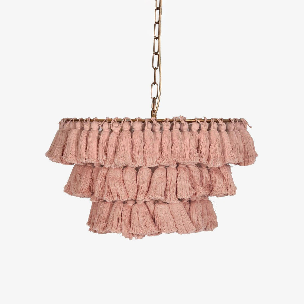 Lustra Chandelier Pink Bohemian Chic Lámpara de Araña Rosa Bohemia Chic
