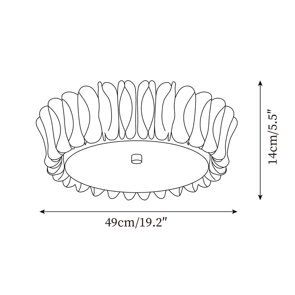 Petalis lámpara de techo LED