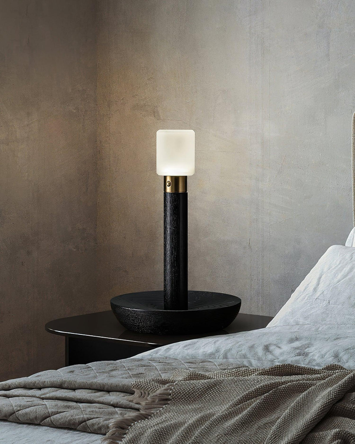 Lumaice lámpara de mesa minimalista de madera