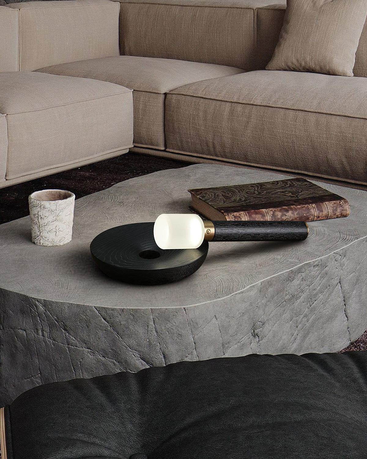 Lumaice lámpara de mesa minimalista de madera
