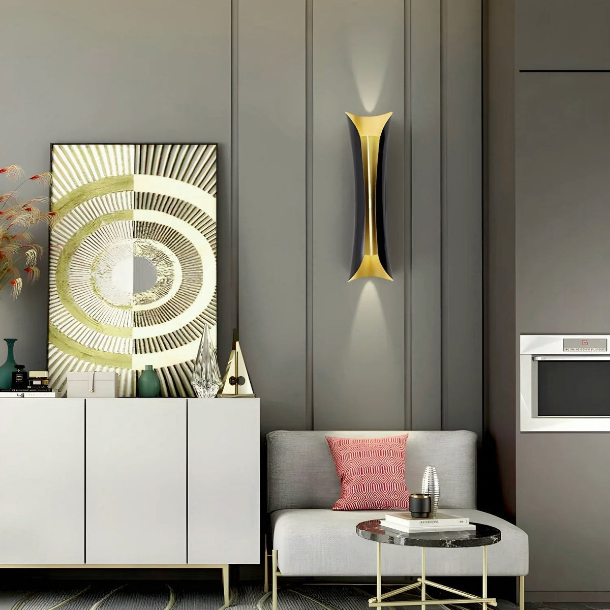Humphrey aplique de pared elegancia Flame Art