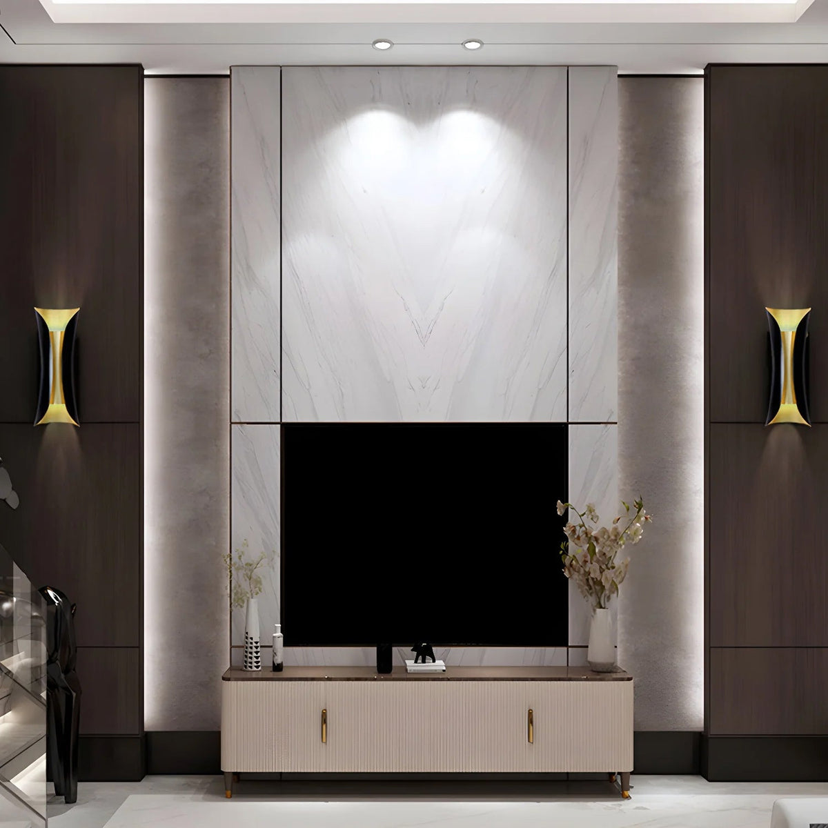 Humphrey aplique de pared elegancia Flame Art