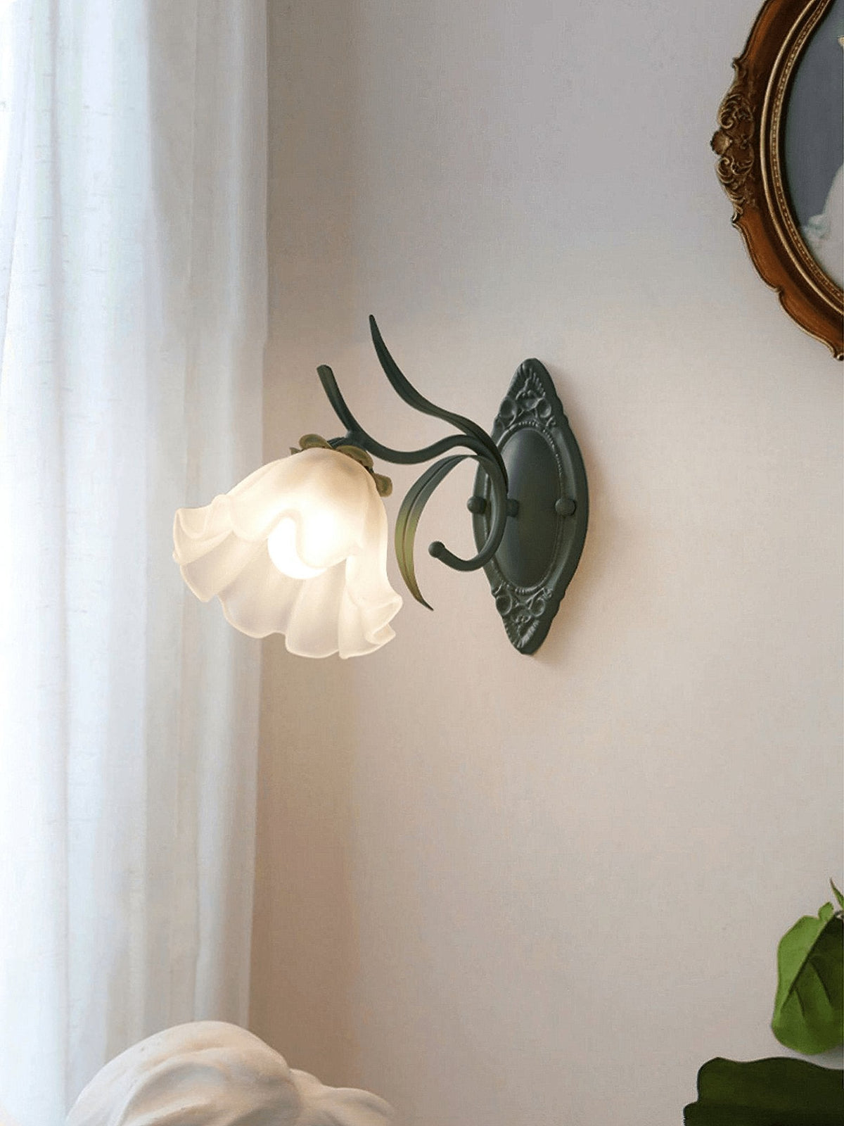 Oly aplique de pared Premium nórdico de vidrio esmerilado