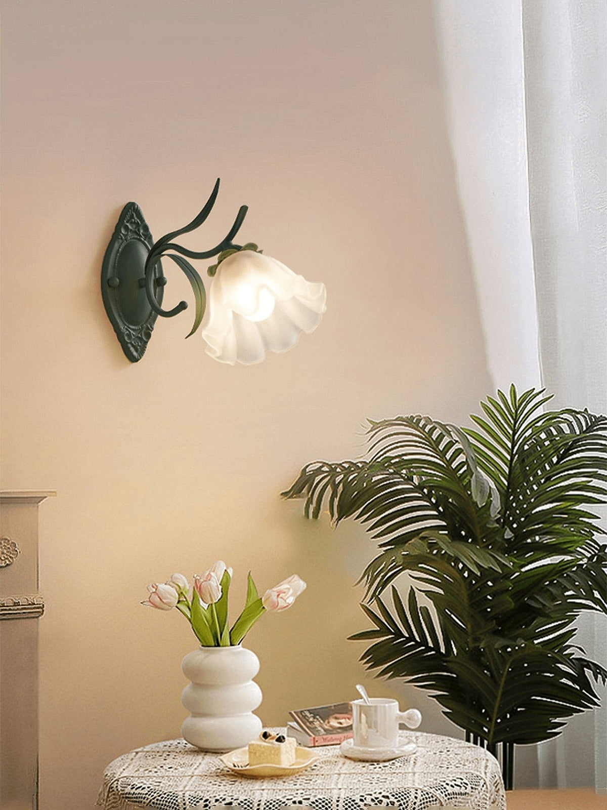 Oly aplique de pared Premium nórdico de vidrio esmerilado