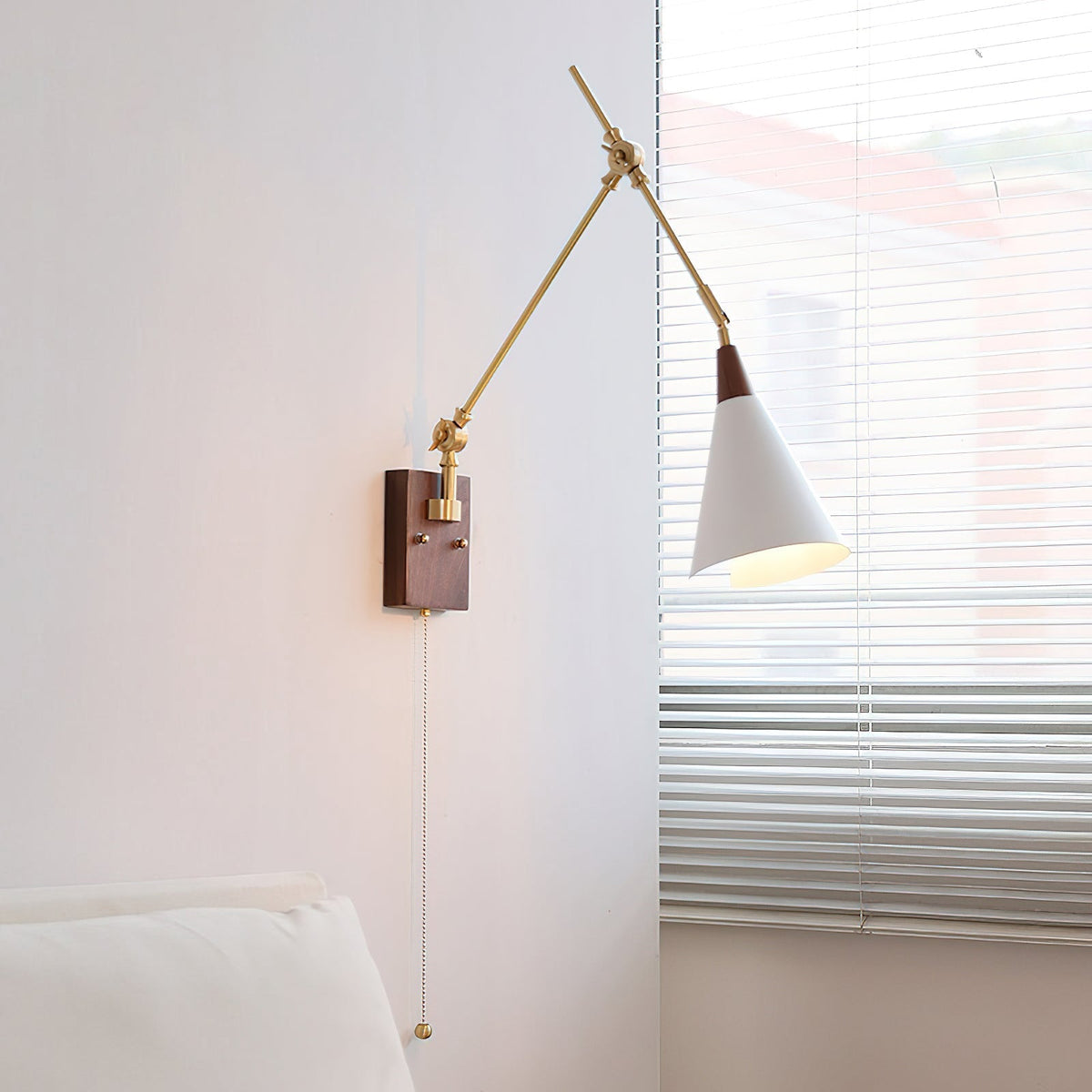 Laurent aplique de pared con brazo oscilante