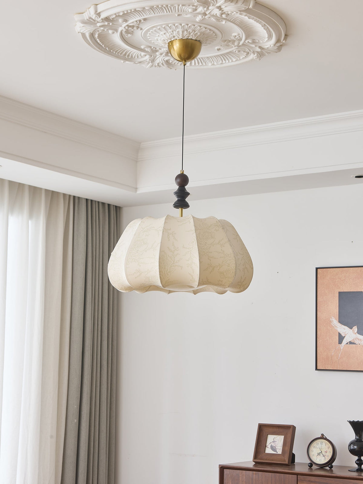 Asolira lámpara colgante elegancia Vintage de madera