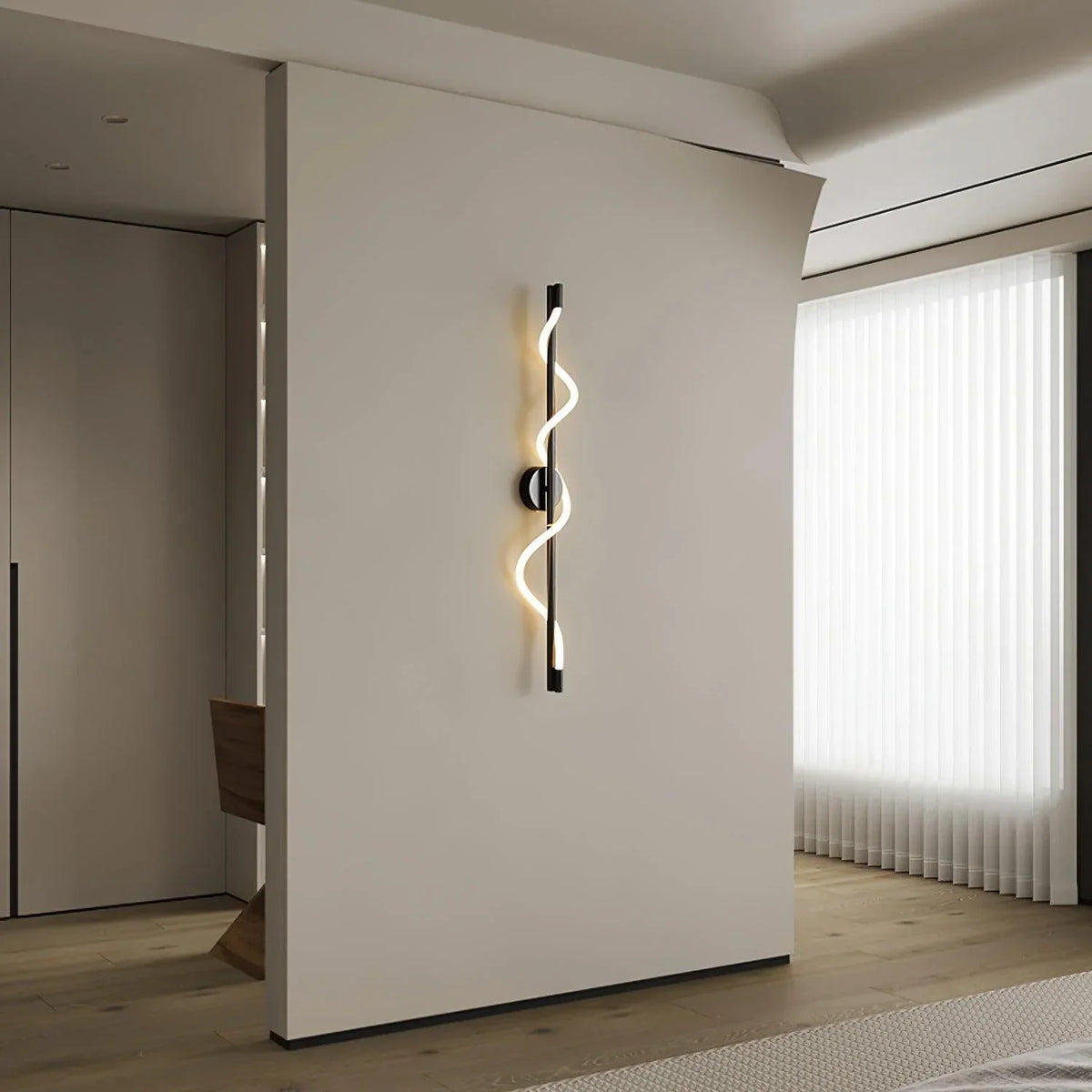 Vortex    Flexible Curve  Wall Light