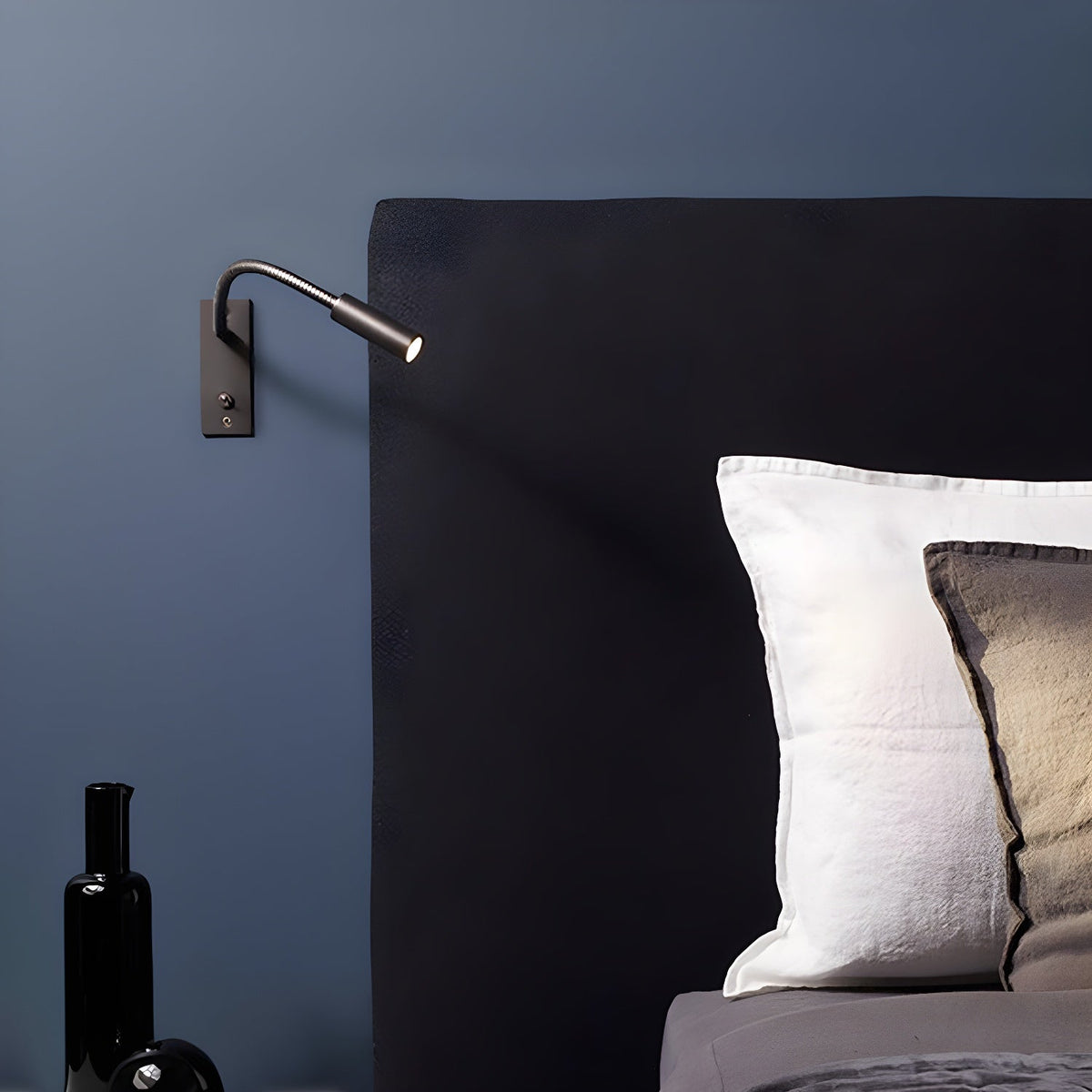 Flame aplique de pared Flexible Gooseneck