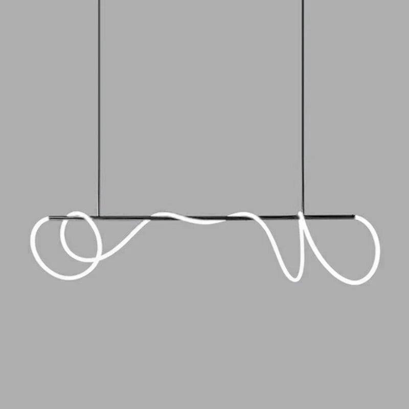 Vocor lámpara de araña Flexible Silicona Curva moderna Elegante