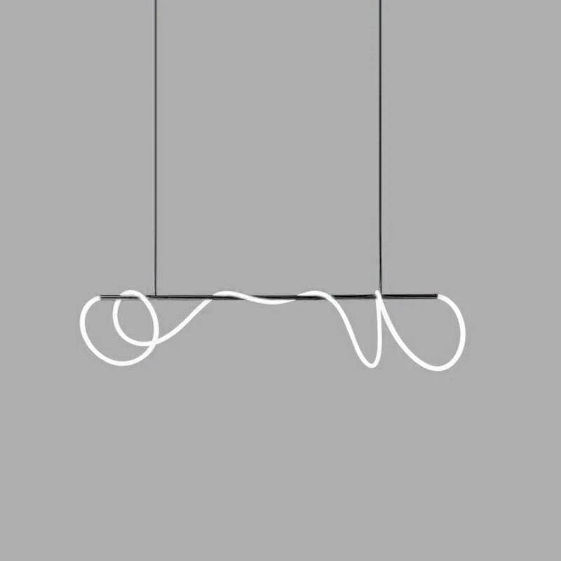 Vocor lámpara de araña Flexible Silicona Curva moderna Elegante