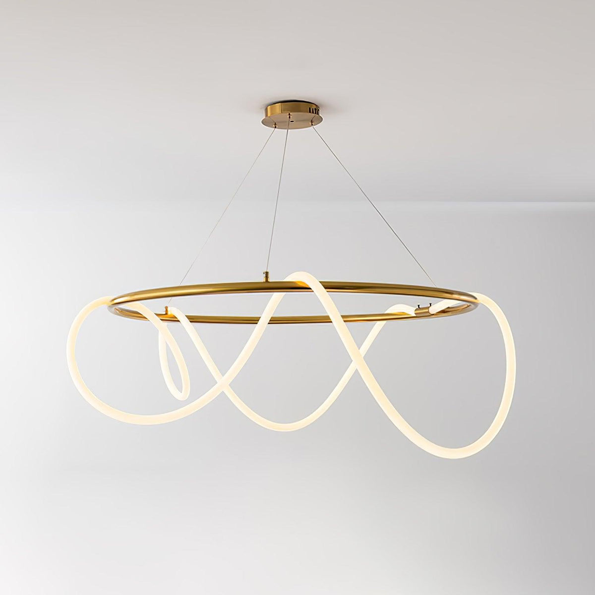 Vocor lámpara de araña Flexible Silicona Curva moderna Elegante