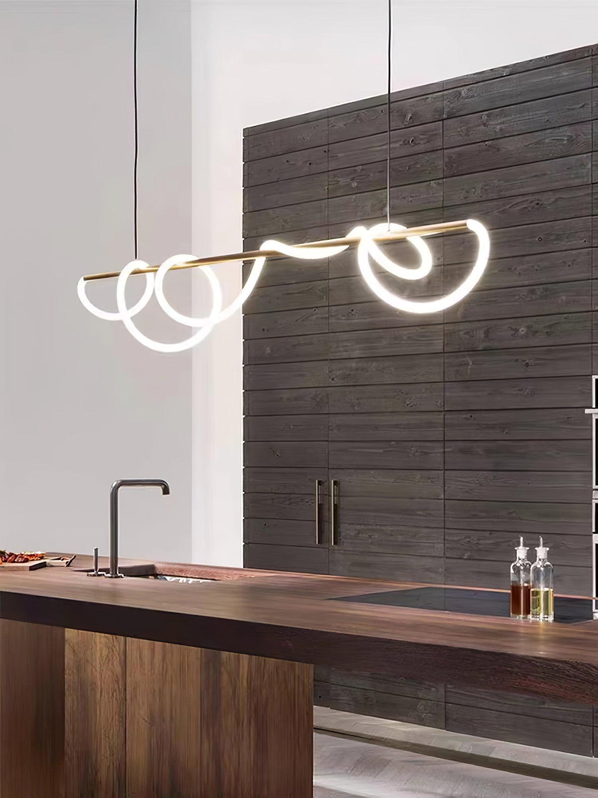 Vocor lámpara de araña Flexible Silicona Curva moderna Elegante