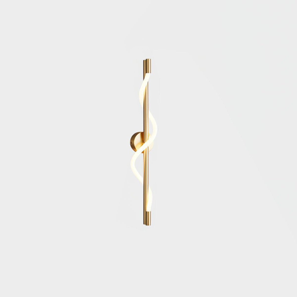 Nivelo aplique de pared escultórico de latón y silicona