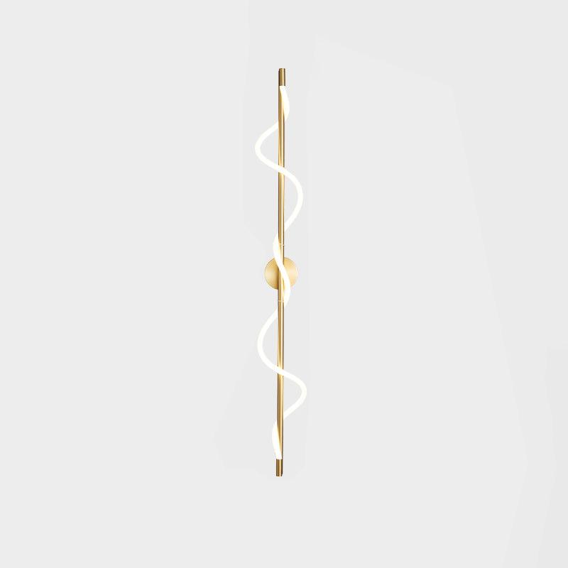 Nivelo aplique de pared escultórico de latón y silicona