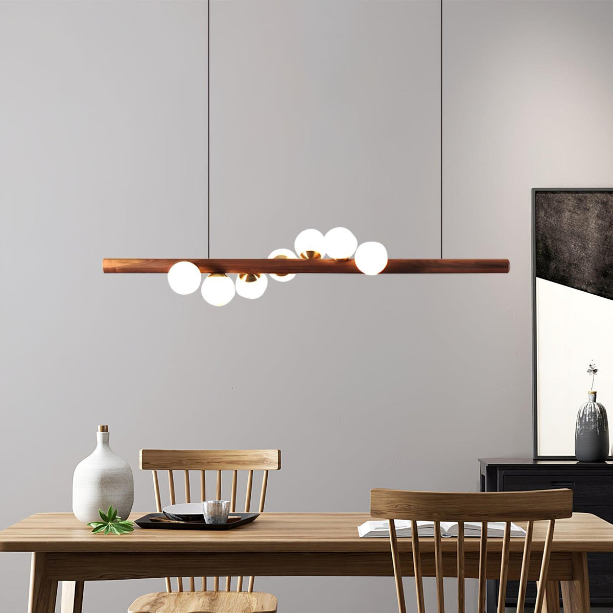Arox lámpara colgante de madera estilo escandinavo