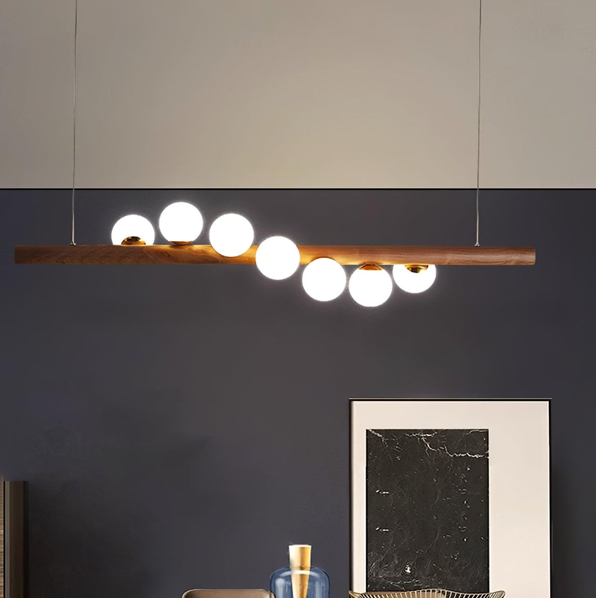 Arox lámpara colgante de madera estilo escandinavo