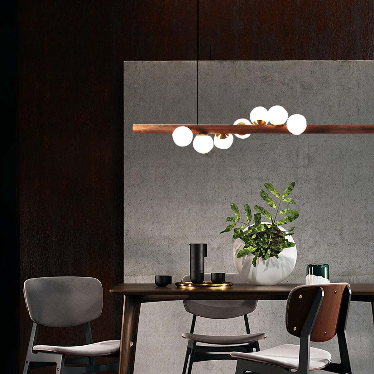 Arox lámpara colgante de madera estilo escandinavo