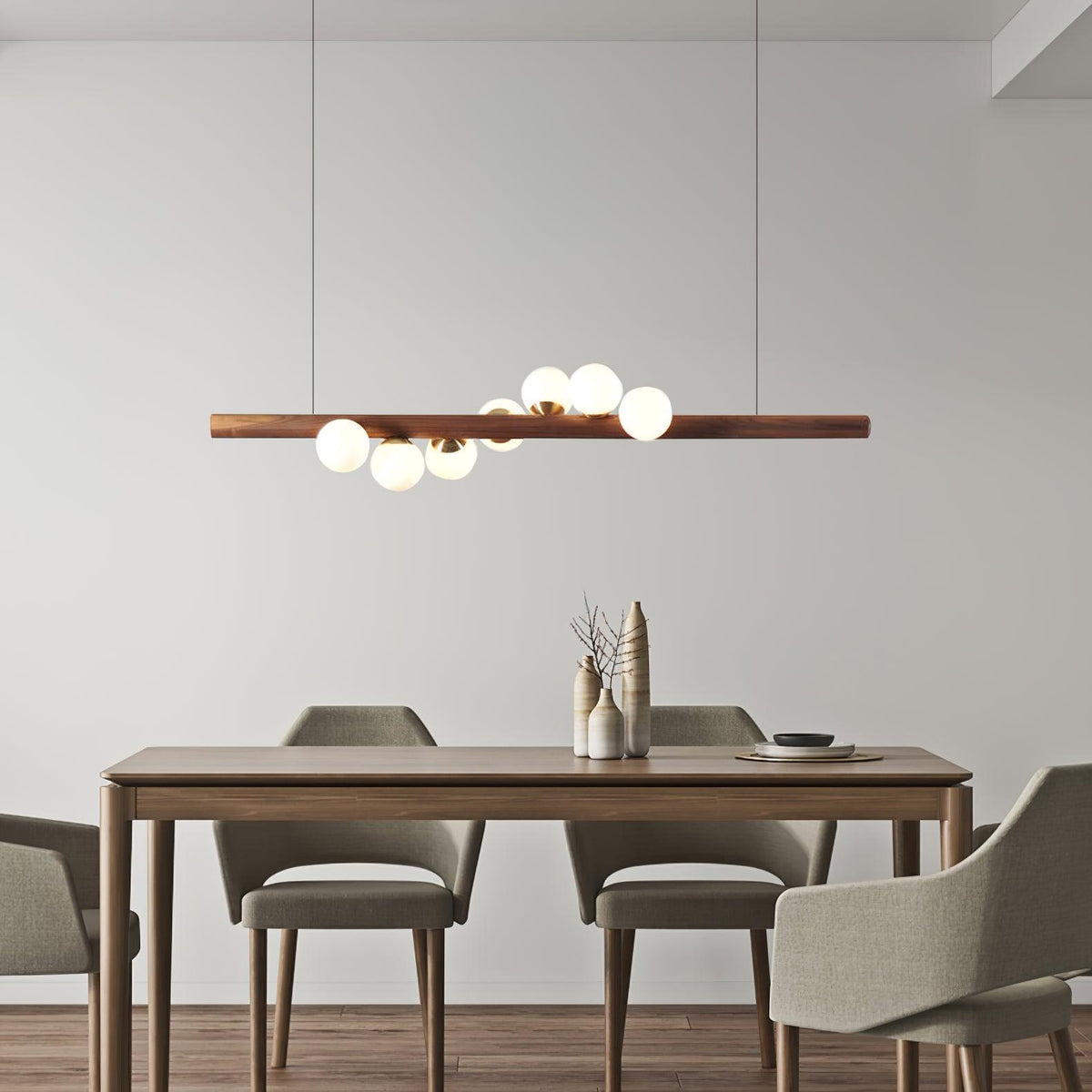 Arox lámpara colgante de madera estilo escandinavo