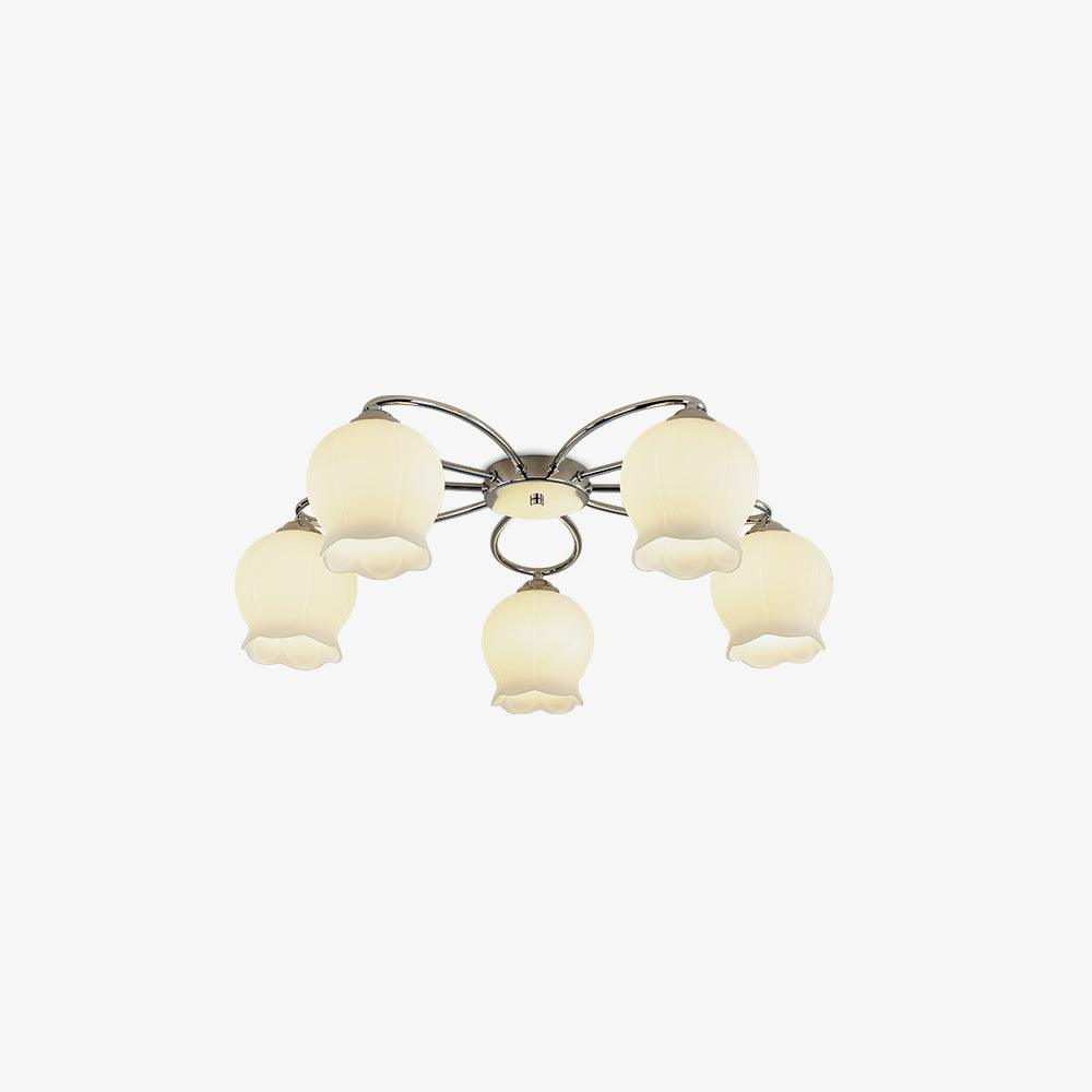 Oldore lámpara de techo Premium elegancia Floral de vidrio