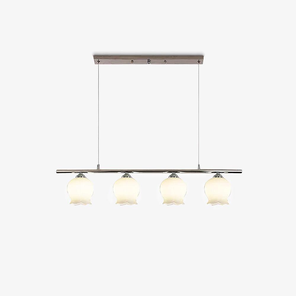 Evenara lámpara colgante moderna minimalista floral de vidrio