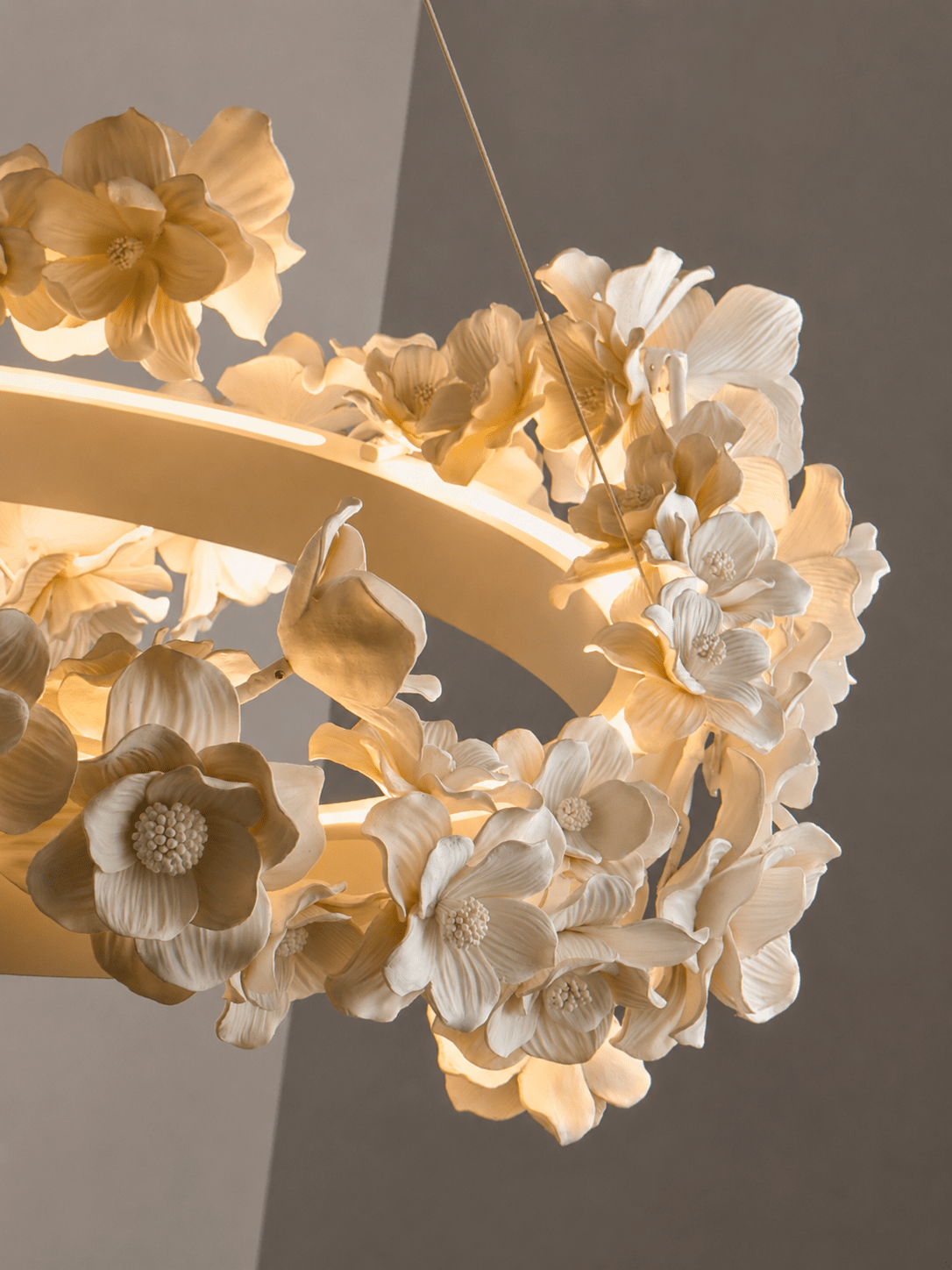 Lámpara de araña Floral Wreath