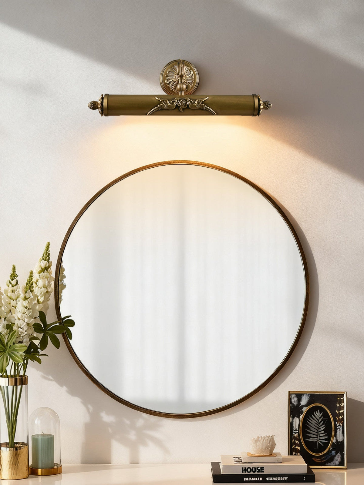 Casuaria aplique de pared Beam en latón