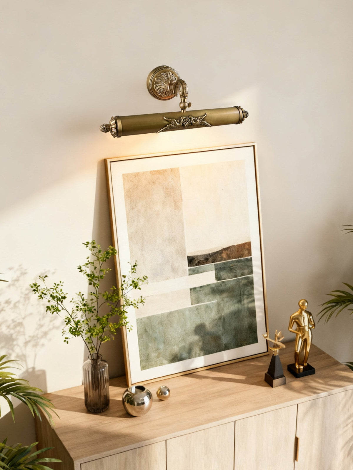 Casuaria aplique de pared Beam en latón