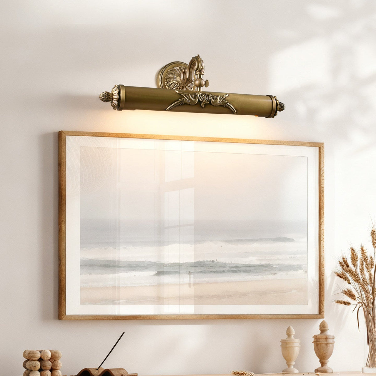 Casuaria aplique de pared Beam en latón