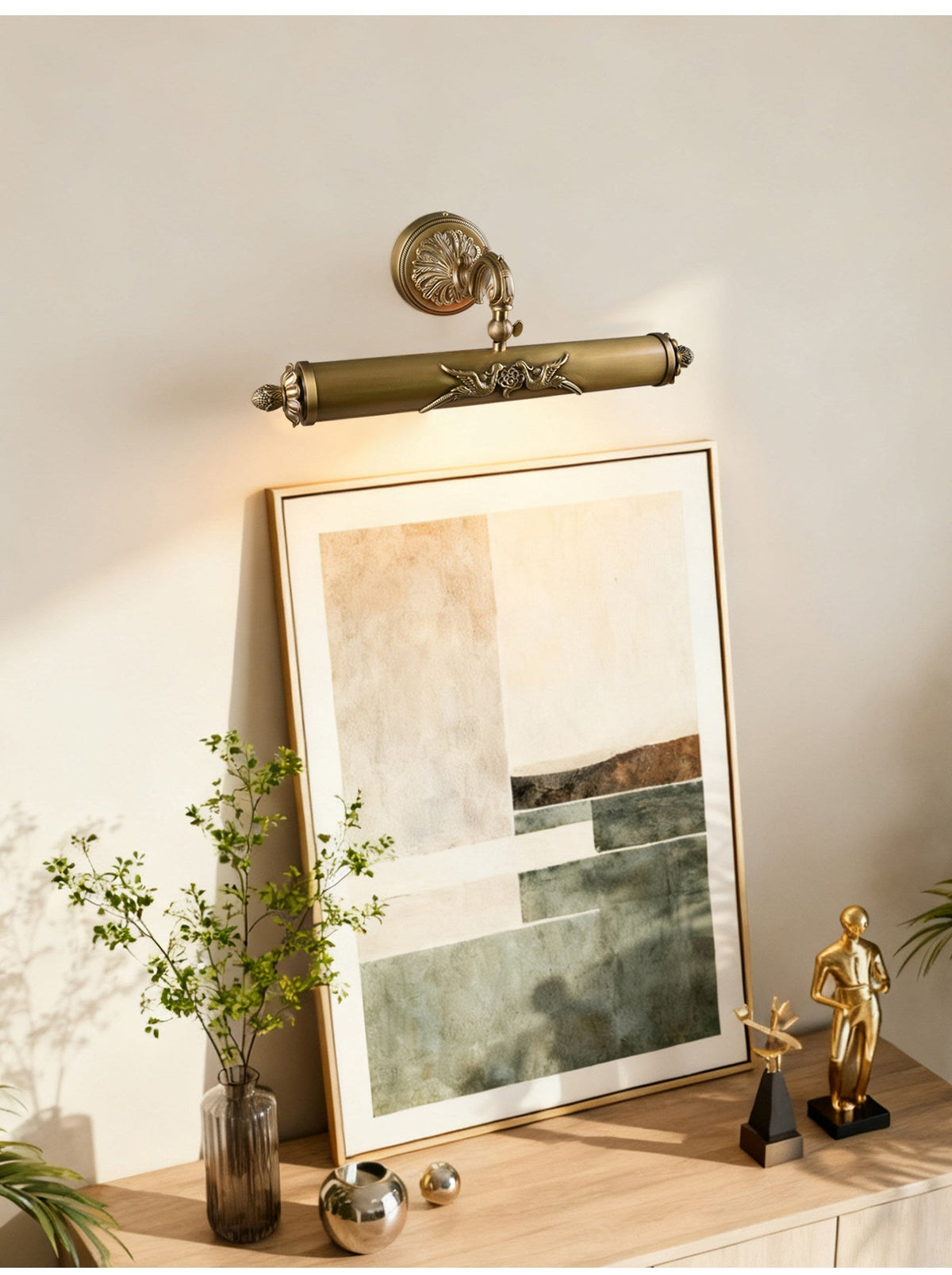 Casuaria aplique de pared Beam en latón