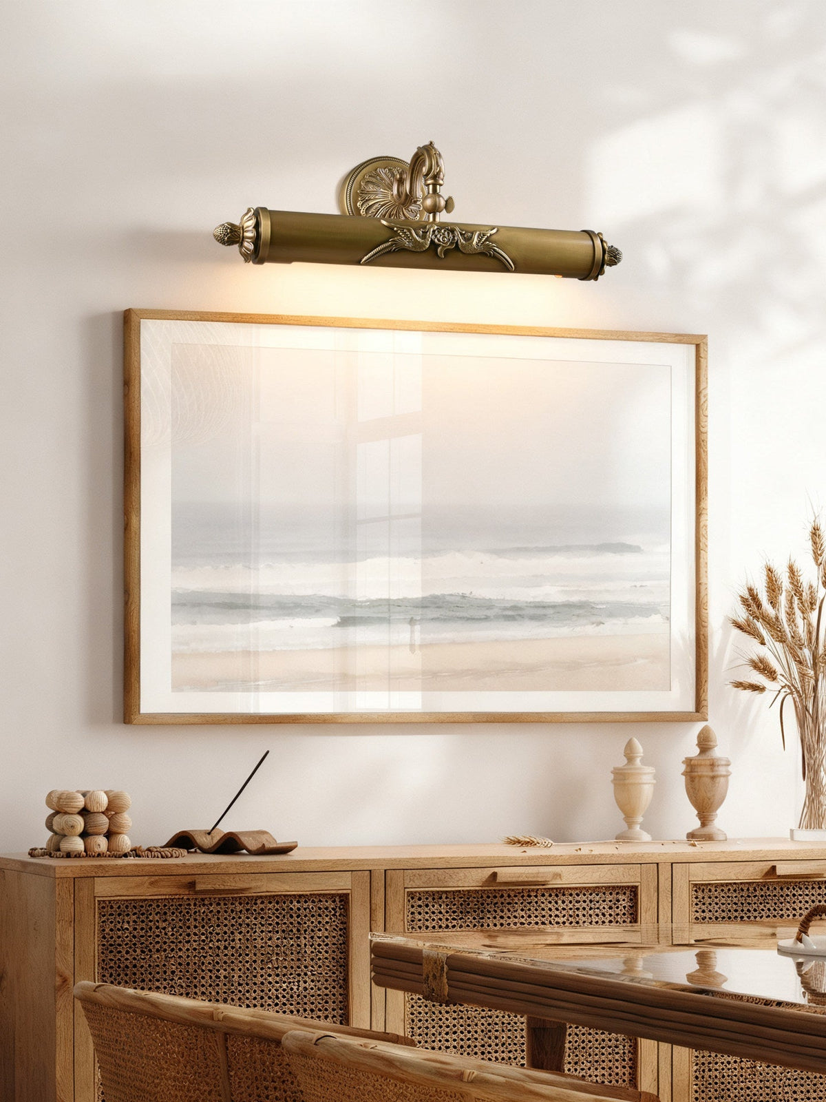 Casuaria aplique de pared Beam en latón