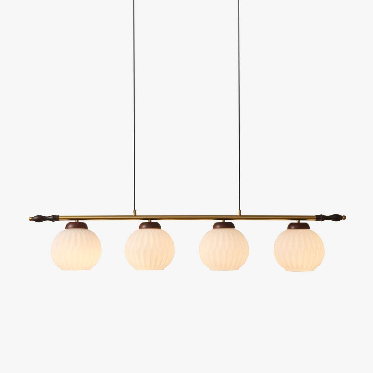 Huna lámpara colgante de vidrio vintage
