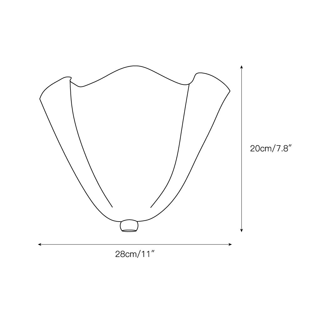 Veleina aplique de pared de vidrio