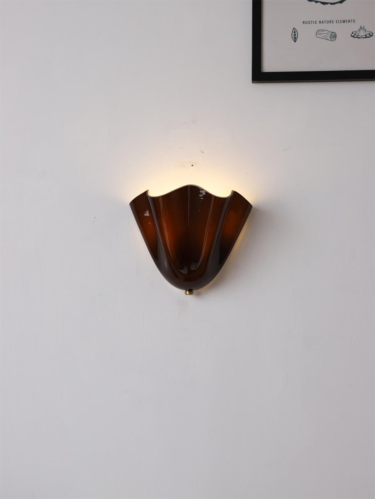 Veleina aplique de pared de vidrio